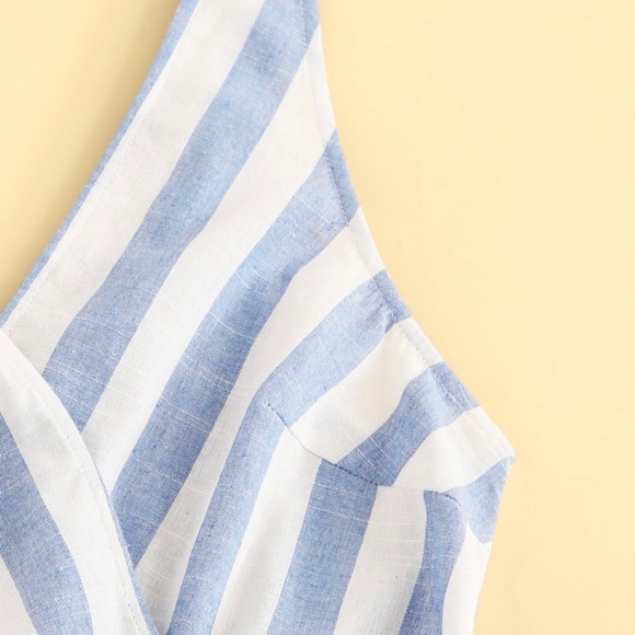 Belted Wrap Romper - Picture 3 of 5